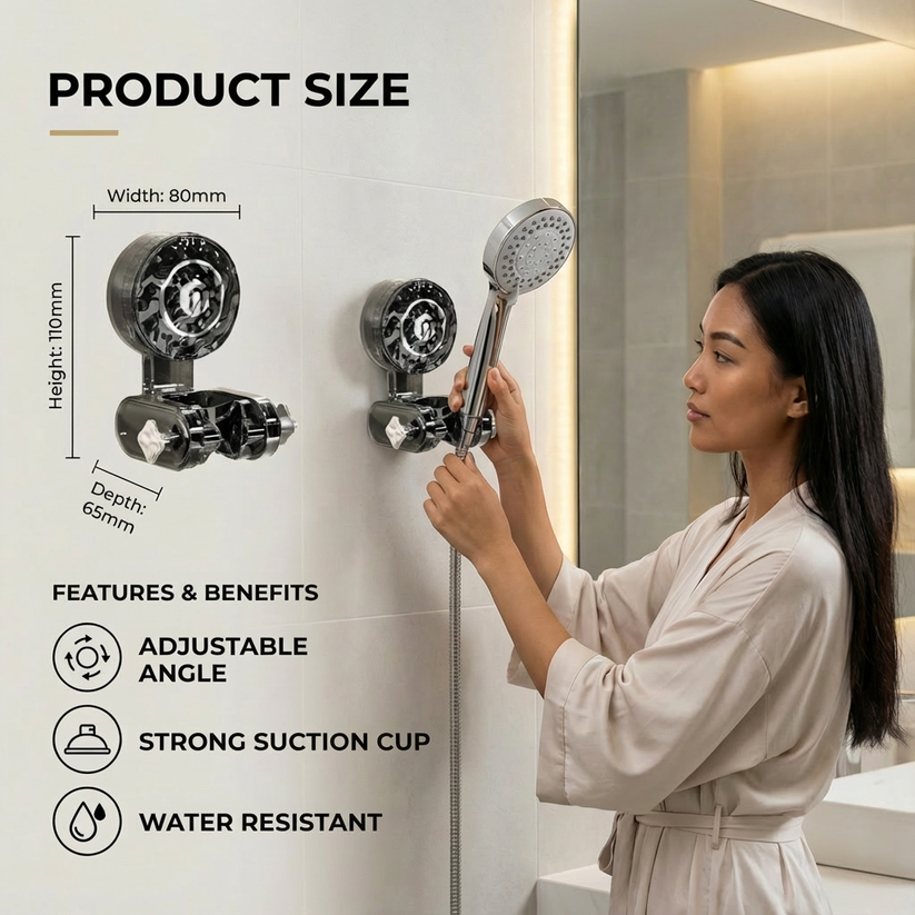 Movable Shower Head Holder