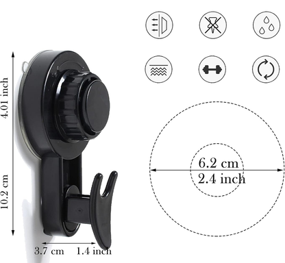 Vacuum Rotating Suction Cup Hooks