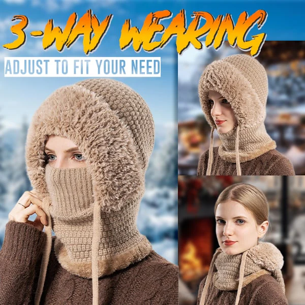 4-in-1 Full-Covering Winter Beanie Hat