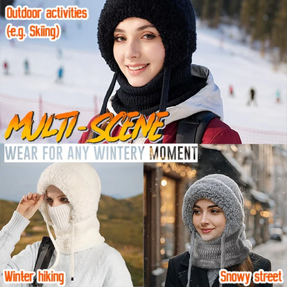4-in-1 Full-Covering Winter Beanie Hat
