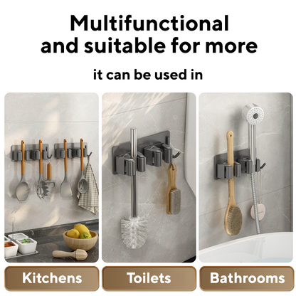 Metal Broom & Mop Holder