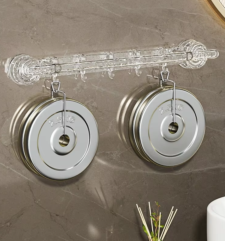 No-Drill Towel Rack