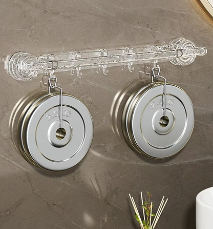 No-Drill Towel Rack