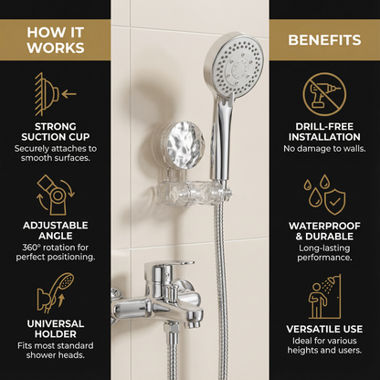 Movable Shower Head Holder